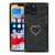 iPhone 13 Pro Max Square Heart Case Black