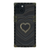 iPhone 14 Square Heart Case Black