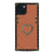 iPhone 14 Square Heart Case Orange