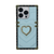 iPhone 14 Pro Square Heart Case Teal