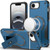 iP 16E Sturdy Bracket Kickstand Magnetic Hybrid Case Blue