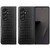 SAM Galaxy Z Fold 7 Vegan Leather Hard Snap On Case Black