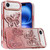 IP 17 Air Butterfly Freedom Shimmer Glitter Case Rose Gold