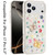 IP 17 Pro Butterfly Diamond Bling Glitter Hybrid Case White