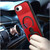 IP 16E Car Mount with 2-Ring Stand Hybrid Case Red