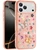IP 17 Pro Butterfly Diamond Bling Glitter Hybrid Case Pink