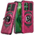 Moto G Power 5G 2025 Robotic Magnetic ring stand Case HOT PINK