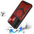 Sam Galaxy S25 FE Magnetic Circle Kick Stand With Camera Cover Red