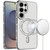 SAM S25 Ultra Diamond Magnetic Circle Pattern Hybrid Case White