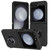 SAM Z Flip 7 FE / Flip 6 CHIEF Oil Painted Magnetic Ring Stand Case Black