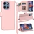 Moto G Stylus 5G 2026/2025 Wallet ID Card Holder Case Rose Gold