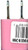 MM Travel Charger Adapter 1A Pink