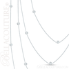 (NEW) BELLA COUTURE Fine Diamond 7-Station 14K White Gold Necklace (24" in Length)(1/3 CT. TW.)