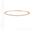 (NEW) BELLA COUTURE STACKABLE FINE PAVE' DIAMOND 14K YELLOW GOLD BRACELET (3 CT. TW.) 8" INCHES