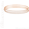 (NEW) BELLA COUTURE STACKABLE FINE PAVE' DIAMOND 14K ROSE GOLD BRACELET (1 CT. TW.) 8" INCHES
