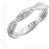 (NEW) BELLA COUTURE FINE ELEGANT DOUBLE WOVEN SCROLLING DIAMOND 14K ETERNITY RING (SIZE 6 or 8) (1/5 CT. TW.)