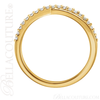 (NEW) BELLA COUTURE GENA Fine Gorgeous Diamond Criss Cross 14K Yellow Gold Ring (1/5 CT. TW.)