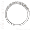 (NEW) BELLA COUTURE GENA Fine Gorgeous Diamond Criss Cross 14K White Gold Ring (1/5 CT. TW.)