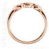 (NEW) BELLA COUTURE Fine Elegant Three Stone Diamond 14K Rose Gold Ring Band (1/3 CT. TW.)