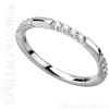 (NEW) BELLA COUTURE Le SIMONA Fine Diamond 14K White Gold Ring Band (1/4 CT. TW.)