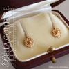 SOLD! - (ANTIQUE) Rare Gorgeous Victorian Jewish Star of David 18K Yellow Gold Earrings c. 1838