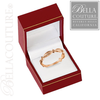 (NEW) BELLA COUTURE ETRUSCAN Fine Gorgeous Rose Gold Beaded Diamond Ring