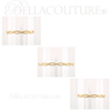 (NEW) BELLA COUTURE NALIA Gorgeous Fancy Open Filigree Twisted Rope Cable 14K Yellow Gold Cuff Bracelet