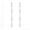 (NEW) BELLA COUTURE® WAVERLY Diamond 14K White Gold Chain Dangle Drop Chandelier Earrings