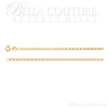 (NEW) BELLA COUTURE DEANA Gorgeous 14K Yellow 2.5mm Wide Rolo Link Charm Bracelet (7" Inch)