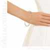 (NEW) BELLA COUTURE ELEGANTE' Gorgeous 6 Diamond 14K Rose Gold Bezel Bangle Bracelet (1/2 CT. TW.) 8"