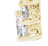 (NEW) BELLA COUTURE JULIANNA Scrolling 1/3 CT 3 Diamond 14K Yellow Gold Pendant Chain Necklace 18"