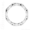 (NEW) BELLA COUTURE® WAVERLY 14K White Gold Natural Diamond Eternity Ring Band (.75CT. TW.)
