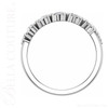 (NEW) BAGUETTE LOVER Caprio Art Deco 1CT Diamond Baguette 14K White Gold Ring Band