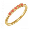 (NEW) BELLA COUTURE® JANE PAVÉ CORAL 14K Yellow Gold Ring Band