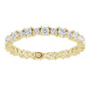 (NEW) BELLA COUTURE® PALACADE Fine Diamond 14K Yellow Gold Eternity Ring Band (1 CT. TW.)