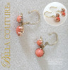 SOLD! - Gorgeous Antique Georgian Victorian 14K Yellow & Rose Gold Coral Dangle Drop Earrings circa 1800-1840