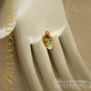 SOLD! - (ANTIQUE) Rarest Gorgeous Antique Georgian Pave Turquoise Puffy Heart c.1790 - 1840! 18K Gold Charm Pendant