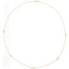 (NEW) BELLA COUTURE La FIORA FINE 1/4 CT DIAMOND 14K YELLOW GOLD CHAIN BEZEL-SET NECKLACE 18"