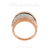 (NEW) BELLA COUTURE BELLA VITA Gorgeous 2.75 CT Pave' Diamond 14k Rose Gold Ring