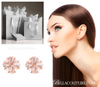 (NEW) BELLA COUTURE Gorgeous Radiant Cushion Cut 5CT Pink Morganite 14k Rose Gold Earrings (9MM)
