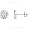 (NEW) Bella Couture CARA Gorgeous Brilliant Round 1/3CT Diamond 14k Rose Gold Round Earrings