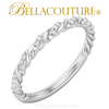 (NEW) BELLA COUTURE Gorgeous Brilliant 1/8CT Diamond 14K White Gold Stackable Ring