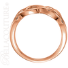 (NEW) BELLA COUTURE FOREVER Fine Elegant Knot 14K Rose Gold Ring