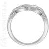 (NEW) BELLA COUTURE FOREVER Fine Elegant Knot Sterling Silver Ring