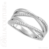(NEW) BELLA COUTURE ALIA Fine Diamond Organic Woven 14k White Gold Ring