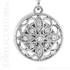 (NEW) BELLA COUTURE HANNAH Gorgeous Fine Diamond Sterling Silver Filigree Round Dangle Drop Earrings