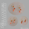 SOLD! - (ANTIQUE) Gorgeous Victorian Rare Detachable Day & Night Natural Coral 9K Gold Dangle Drop Earrings Late 1800s