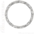 (NEW) BELLA COUTURE FINE GORGEOUS ANTIQUE STYLE DIAMOND PLATINUM STACKABLE ANNIVERSARY ETERNITY RING BAND (1/8 CT. TW.)