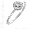 (NEW) BELLA COUTURE COCO Fine Gorgeous Diamond PLATINUM Ring (1/4 CT. TW.)