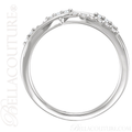 (NEW) BELLA COUTURE VIOLA II Fine Gorgeous Diamond Organic Woven Criss Cross 14K Rose Gold Ring